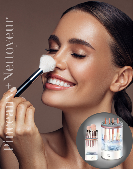Duo Beauté: Ensemble de pinceaux + Nettoyeur Electrique